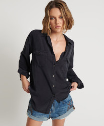 One Teaspoon CHARCOAL CUT OFF ORIGINAL LIBERTY SHIRT