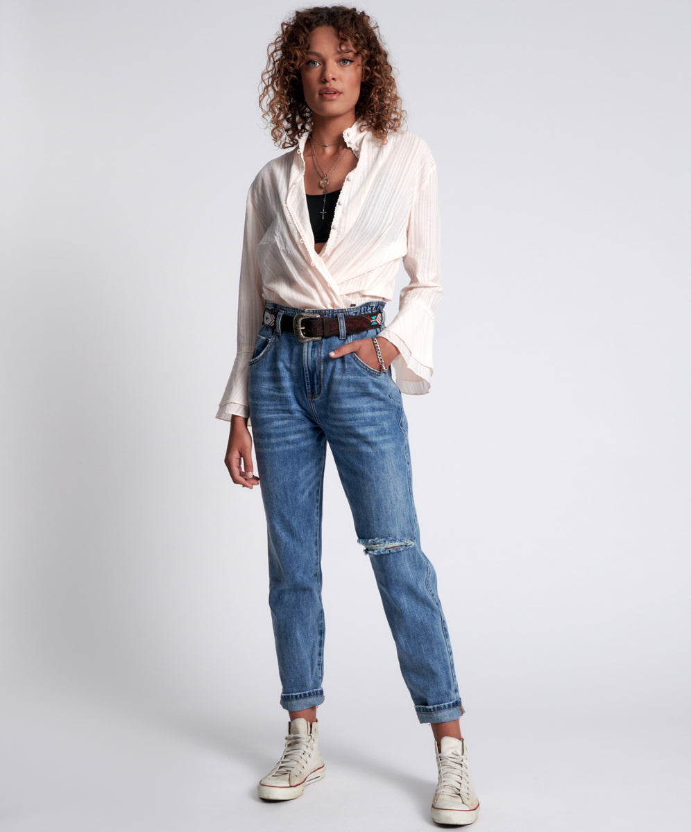 One Teaspoon Cobaine Pioneers High Waist 80S Jeans