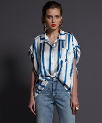 One Teaspoon Cocktail Stripe Alexander Top