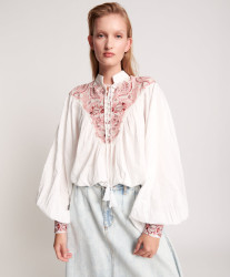 One Teaspoon Desert Floral Embroidered Gypsy Top