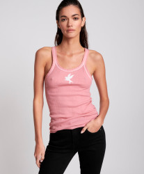 One Teaspoon Dirty Pink Bower Bird Singlet