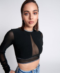 One Teaspoon Dominator Mesh Longsleeve Top