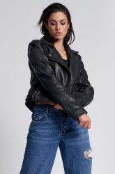 One Teaspoon Game Over Classic Leather Jacket