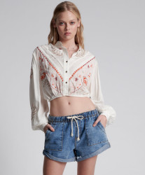 One Teaspoon Hollywood Shabby Bandit Drawstring Boyfriend Short