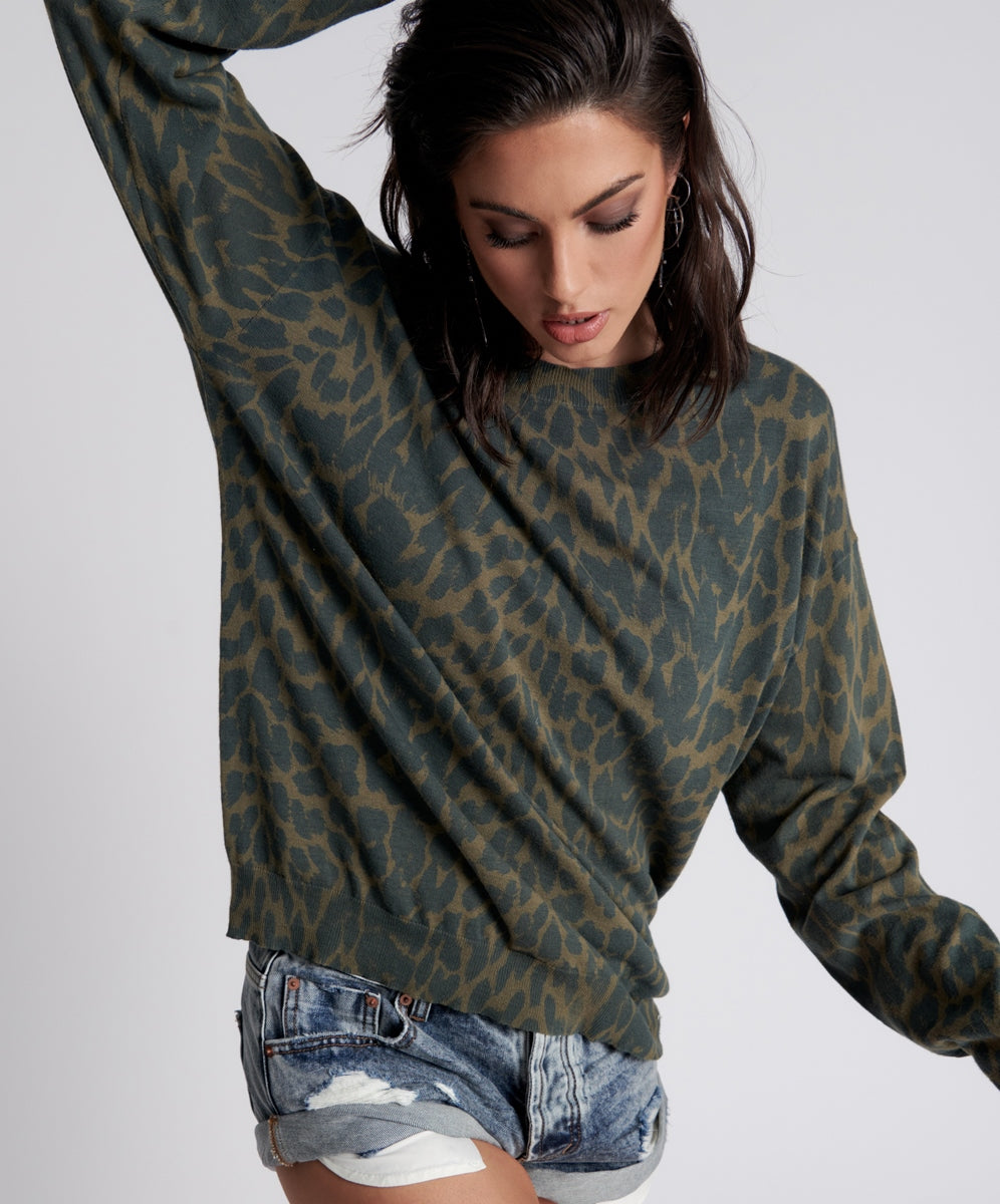 One Teaspoon Jungle Leopard Knit Sweater