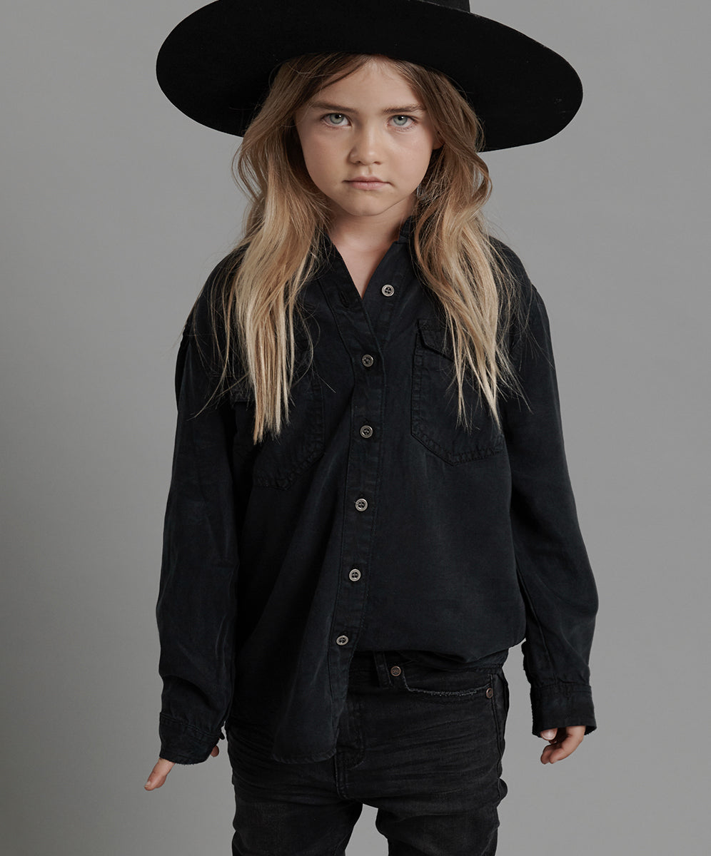 One Teaspoon Kids Fox Black Orginal Liberty Shirt