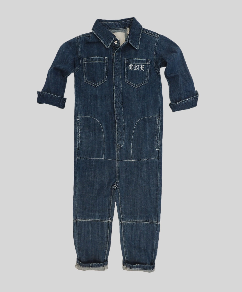 One Teaspoon KIDS RODEO BLUE PARADISE UTILITY SUIT