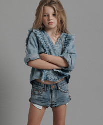 One Teaspoon Kids Venice Bandits Denim Short