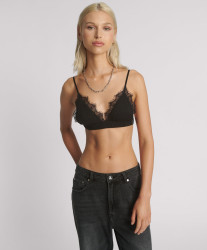 One Teaspoon Lace Bralette - Black