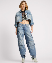 One Teaspoon Pacifica High Waist Epic Cargo Jeans