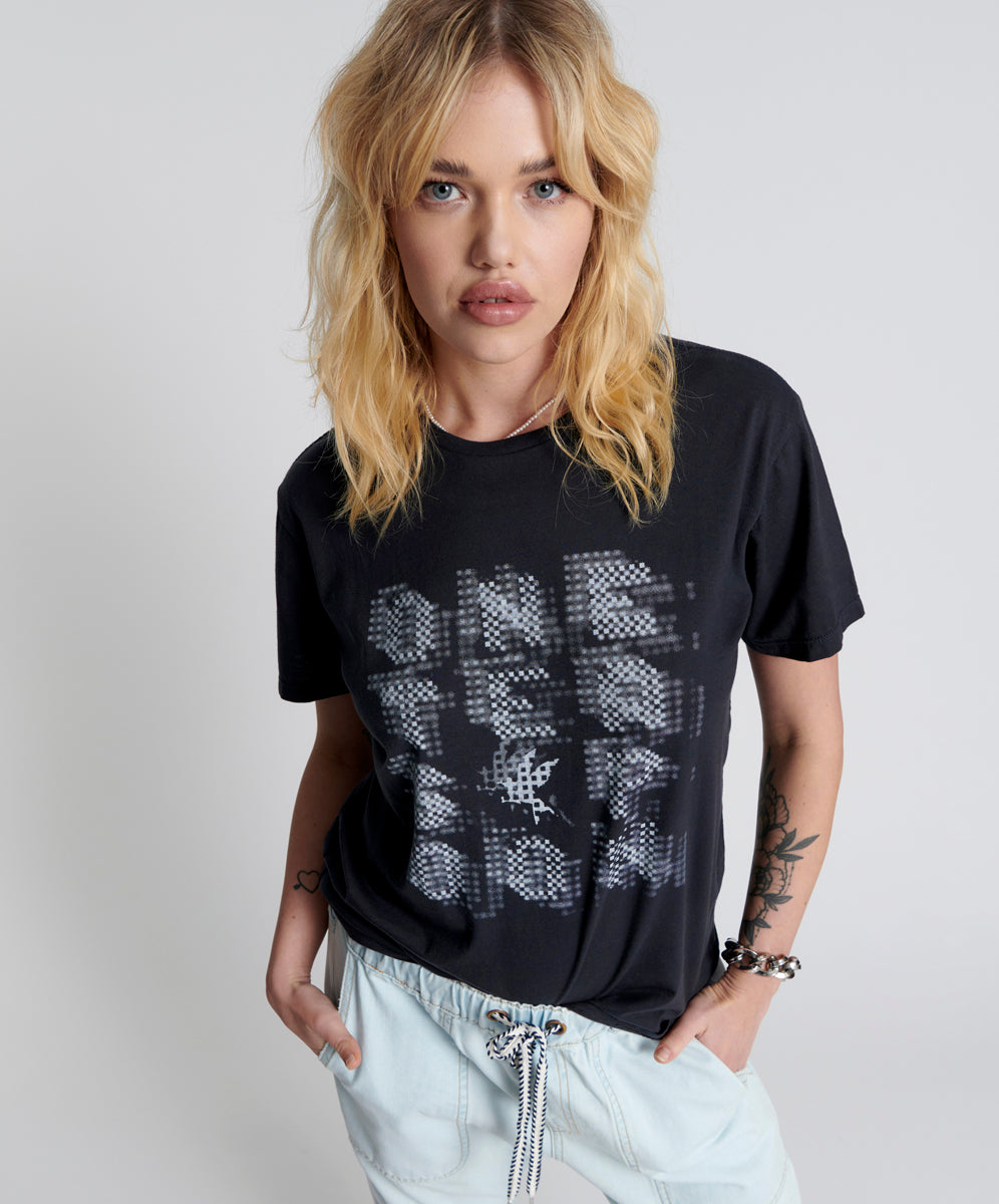 One Teaspoon Poster Print Crew Tee