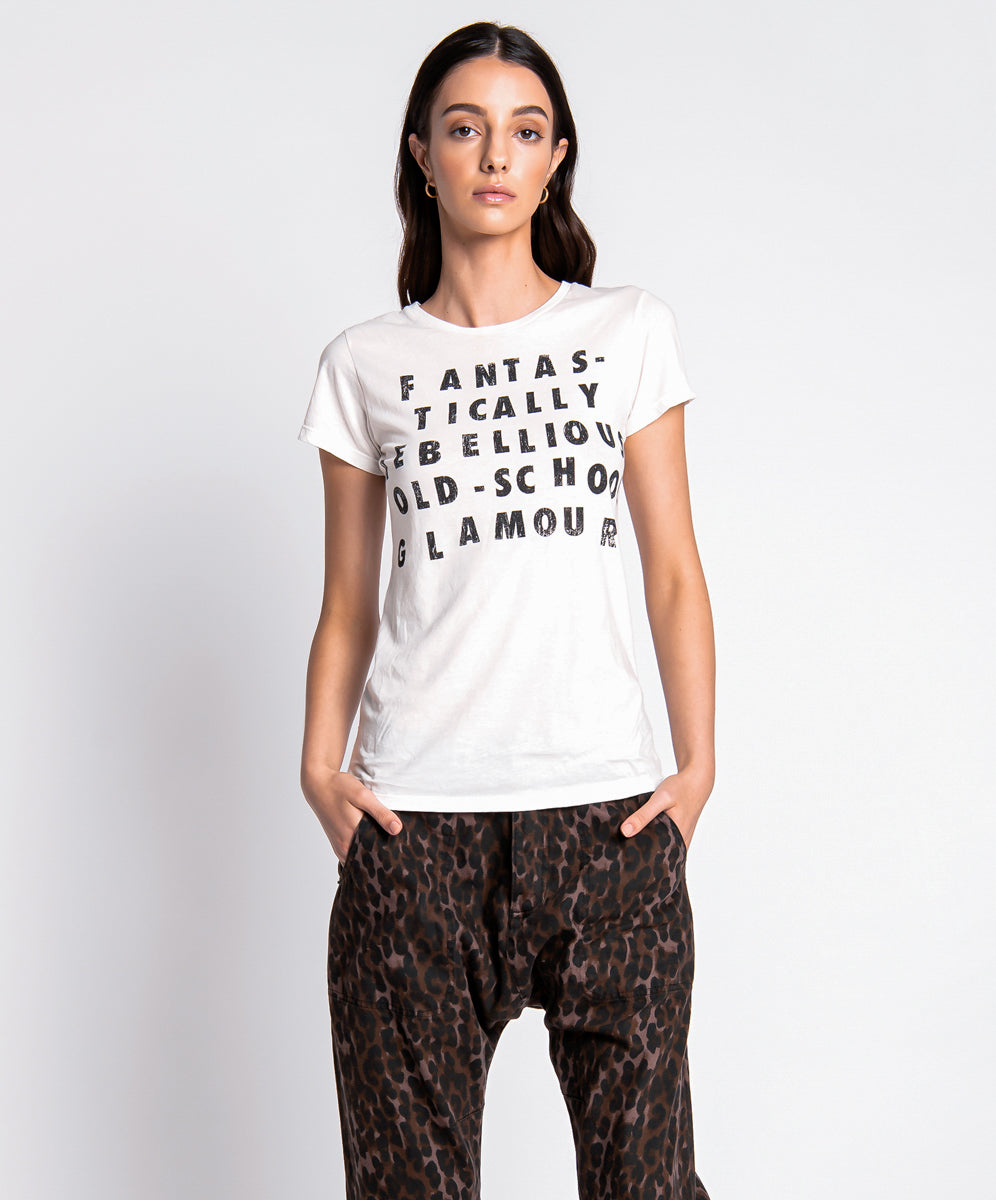 One Teaspoon Rebel Glam Fitted Tee