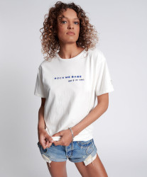 One Teaspoon ROCK ME BABE SOS UNISEX TEE