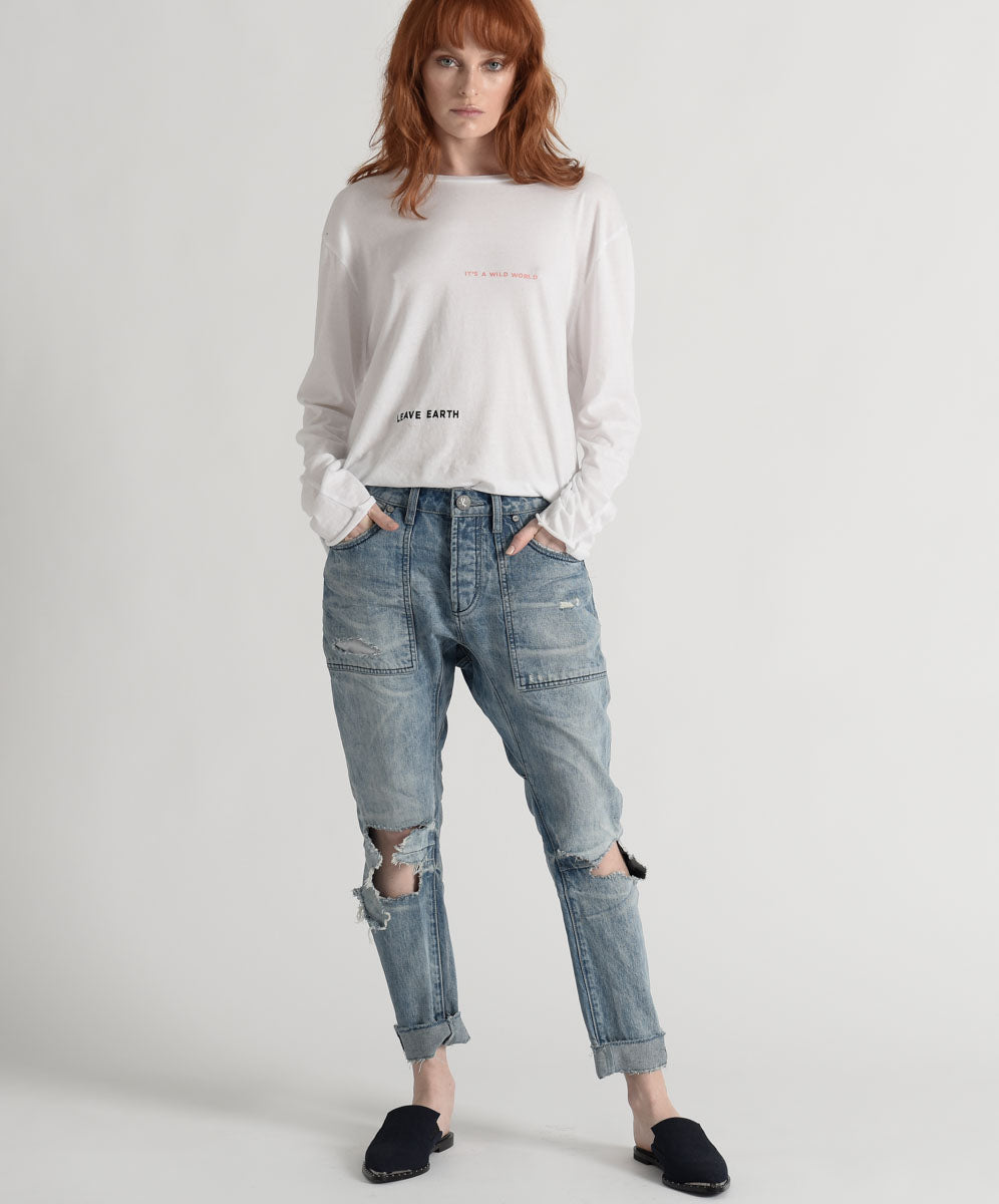 One Teaspoon Salty Dog Saints Boyfriend Jeans