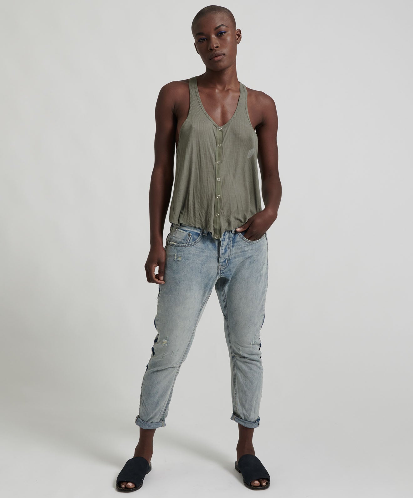 One Teaspoon Sunbleach Blue Saints Boyfriend Jeans