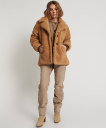 One Teaspoon Tan Teddy Coat