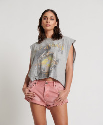 One Teaspoon Tormented Bandit Low Waist Denim Short