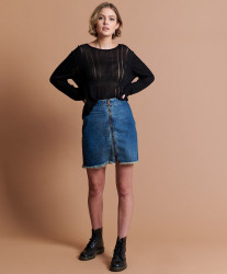 One Teaspoon Tuscany Vixen High Waist Denim Skirt