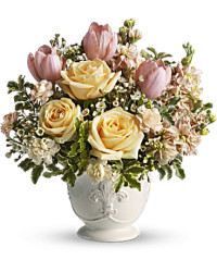 Peaches And Dreams Bouquet | Mixed Bouquets | Same Day Flower Delivery | White | Teleflora