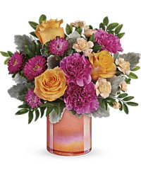 Perfect Spring Peach Bouquet | Mixed Bouquets | Same Day Flower Delivery | Multi-Colored | Teleflora