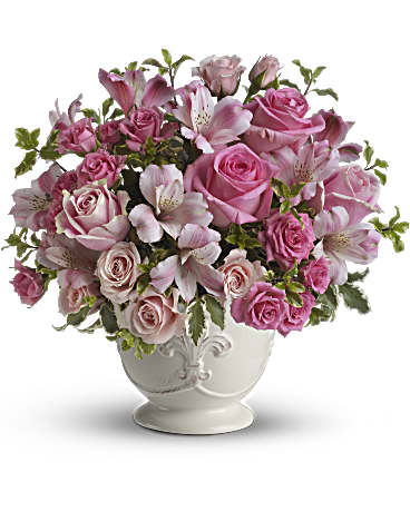 Pink Potpourri Bouquet With Roses | Mixed Bouquets | Same Day Flower Delivery | Teleflora