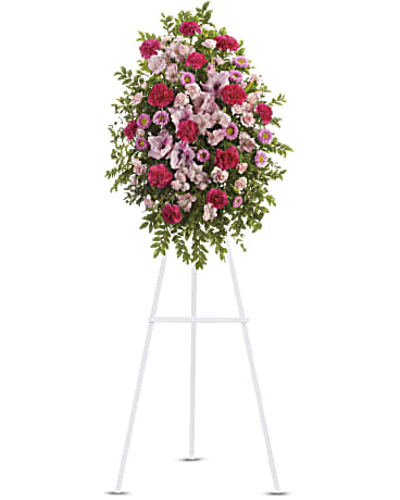 Pink Tribute Spray | Mixed Bouquets | Same Day Flower Delivery | Teleflora