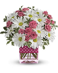 Polka Dots And Posies Bouquet | Mixed Bouquets | Same Day Flower Delivery | Multi-Colored | Teleflora