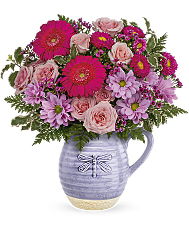 Pour On The Lavender Bouquet | Mixed Bouquets | Same Day Flower Delivery | Pink | Teleflora