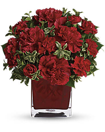 Precious Love Bouquet | Carnations | Same Day Flower Delivery | Red | Teleflora