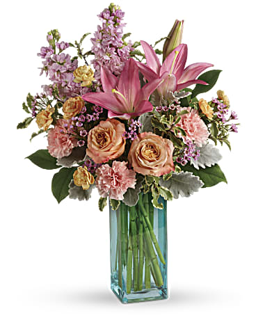 Pretty And Posh Bouquet | Mixed Bouquets | Same Day Flower Delivery | Pink | Teleflora