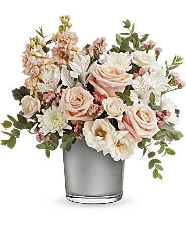 Radiant Blossoms Bouquet | Mixed Bouquets | Same Day Flower Delivery | White | Teleflora