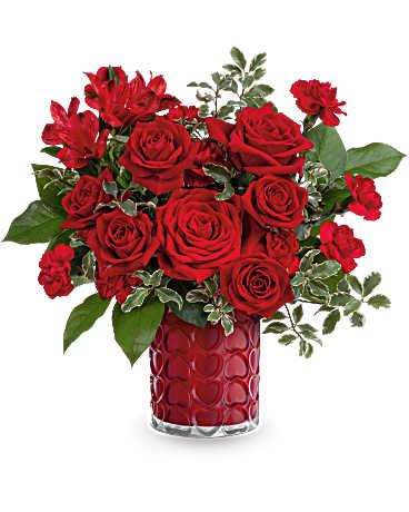 Radiant Hearts Bouquet | Mixed Bouquets | Same Day Flower Delivery | Red | Teleflora