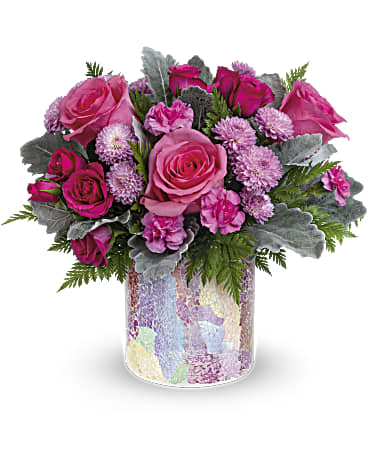 Radiantly Rosy Bouquet | Roses | Same Day Flower Delivery | Pink | Teleflora