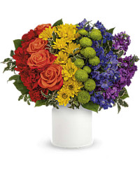 Rainbow Love Bouquet | Mixed Bouquets | Same Day Flower Delivery | Multi-Colored | Teleflora