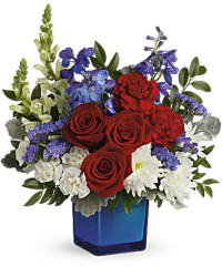 Red, White, & Blooms Bouquet | Mixed Bouquets | Same Day Flower Delivery | Teleflora