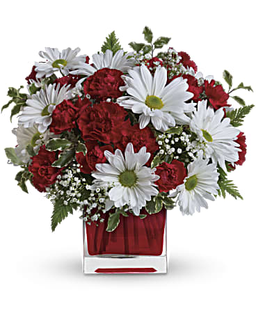 Red And White Delight Bouquet | Mixed Bouquets | Same Day Flower Delivery | Teleflora