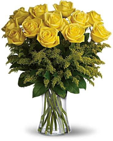 Rosy Glow Bouquet | Roses | Same Day Flower Delivery | Yellow | Teleflora