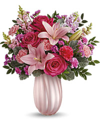 Rosy Swirls Bouquet | Mixed Bouquets | Same Day Flower Delivery | Pink | Teleflora