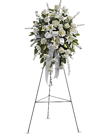 Sentiments Of Serenity Spray | Mixed Bouquets | Same Day Flower Delivery | White | Teleflora