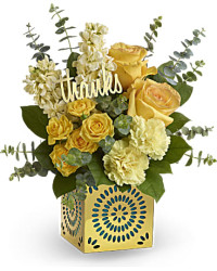 Shimmer Of Thanks Bouquet | Mixed Bouquets | Same Day Flower Delivery | Yellow | Teleflora