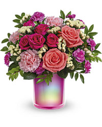 Shimmering Beauty Bouquet | Roses | Same Day Flower Delivery | Multi-Colored | Teleflora