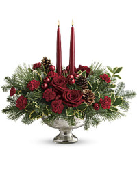 Shining Bright Centerpiece | Roses | Same Day Flower Delivery | White | Teleflora