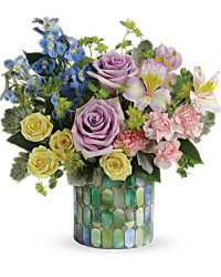 Stained Glass Blooms Bouquet | Mixed Bouquets | Same Day Flower Delivery | Multi-Colored | Teleflora