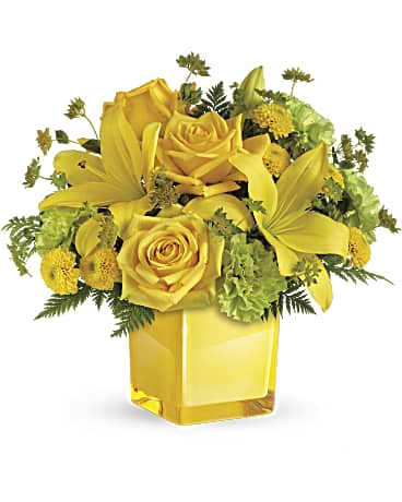 Sunny Mood Bouquet | Mixed Bouquets | Same Day Flower Delivery | Yellow | Teleflora