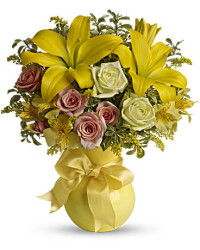 Sunny Smiles Bouquet | Mixed Bouquets | Same Day Flower Delivery | Yellow | Teleflora