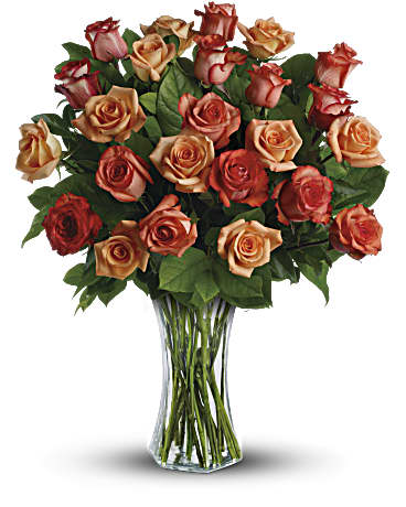 Sunrise Splendor Bouquet | Roses | Same Day Flower Delivery | Orange | Teleflora