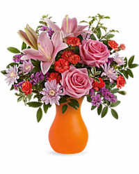 Sunset Radiance Bouquet | Mixed Bouquets | Same Day Flower Delivery | Multi-Colored | Teleflora