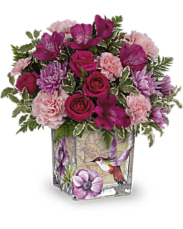 Sweet Hummingbird Bouquet | Mixed Bouquets | Same Day Flower Delivery | Pink | Teleflora