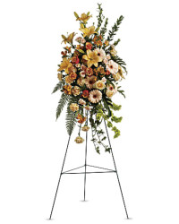 Sweet Remembrance Spray Bouquet | Mixed Bouquets | Same Day Flower Delivery | Orange | Teleflora