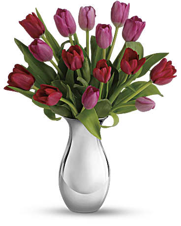 Sweet Surrender Bouquet | Tulips | Same Day Flower Delivery | Red | Teleflora